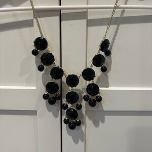 J. Crew Black and Gold Statement Necklace